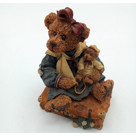 Boyds Figure Bailey Bear with Suitcase 1993 A Journey Begins with a Single Step - Picture 3 of 15